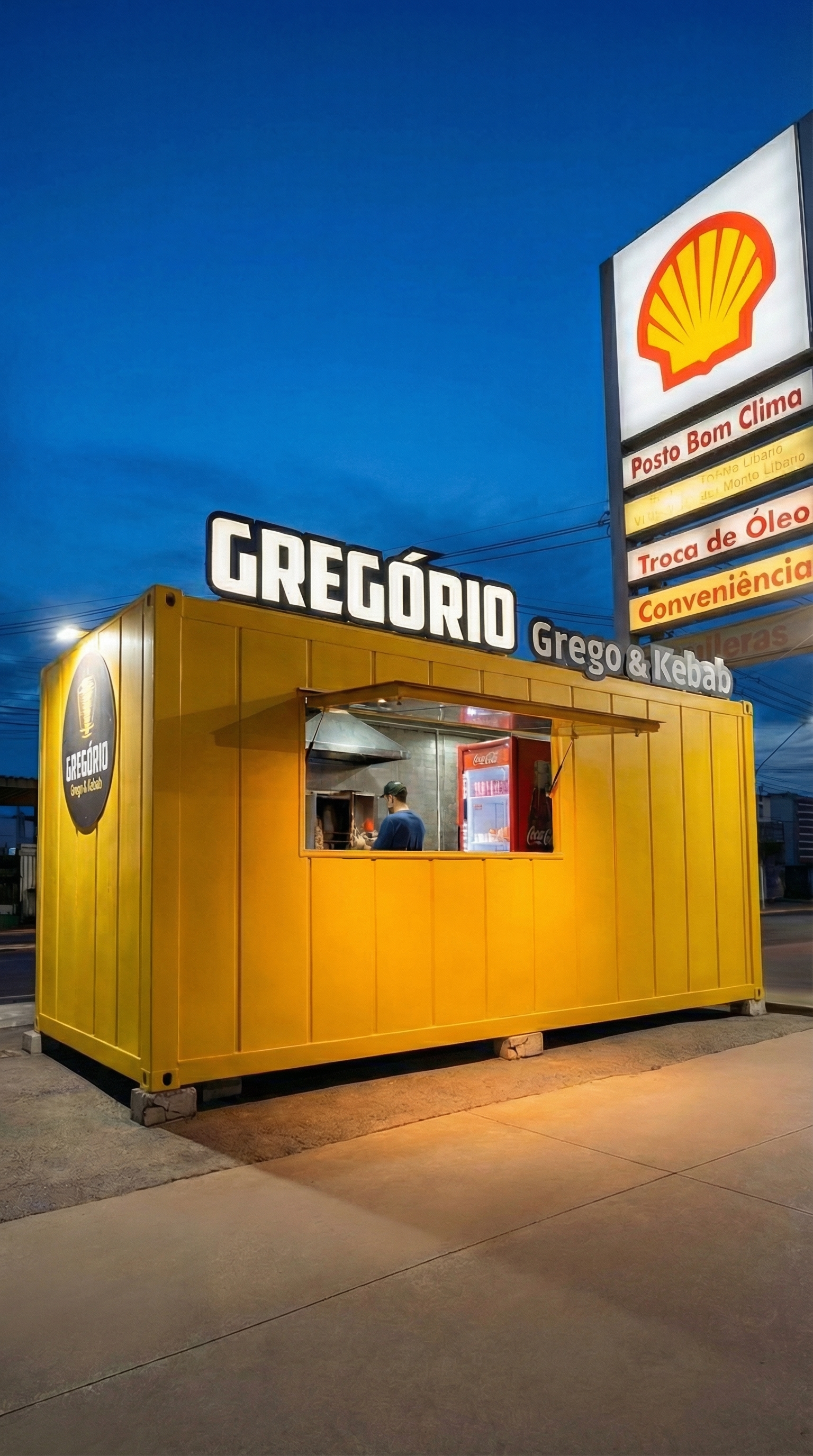 Fachada do Gregório Grego e Kebab