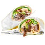 Kebab Gregório — pão pita com proteína grelhada e molho especial